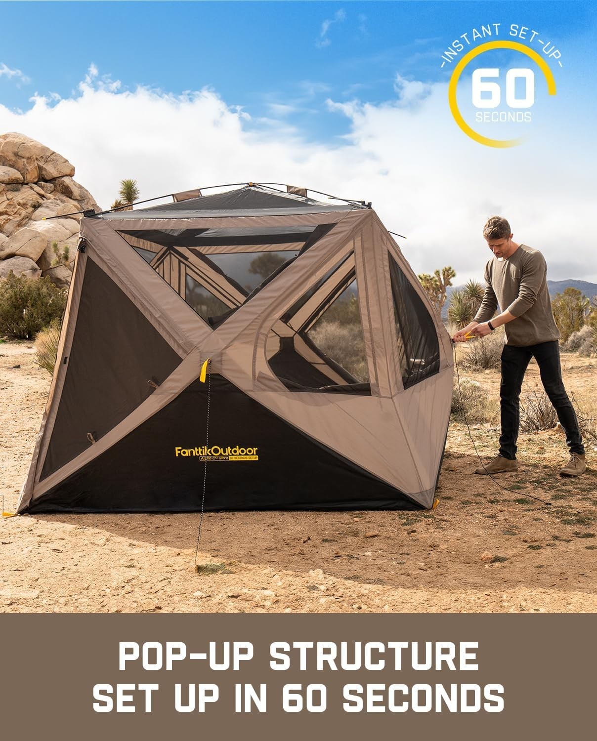 60 second pop up tent